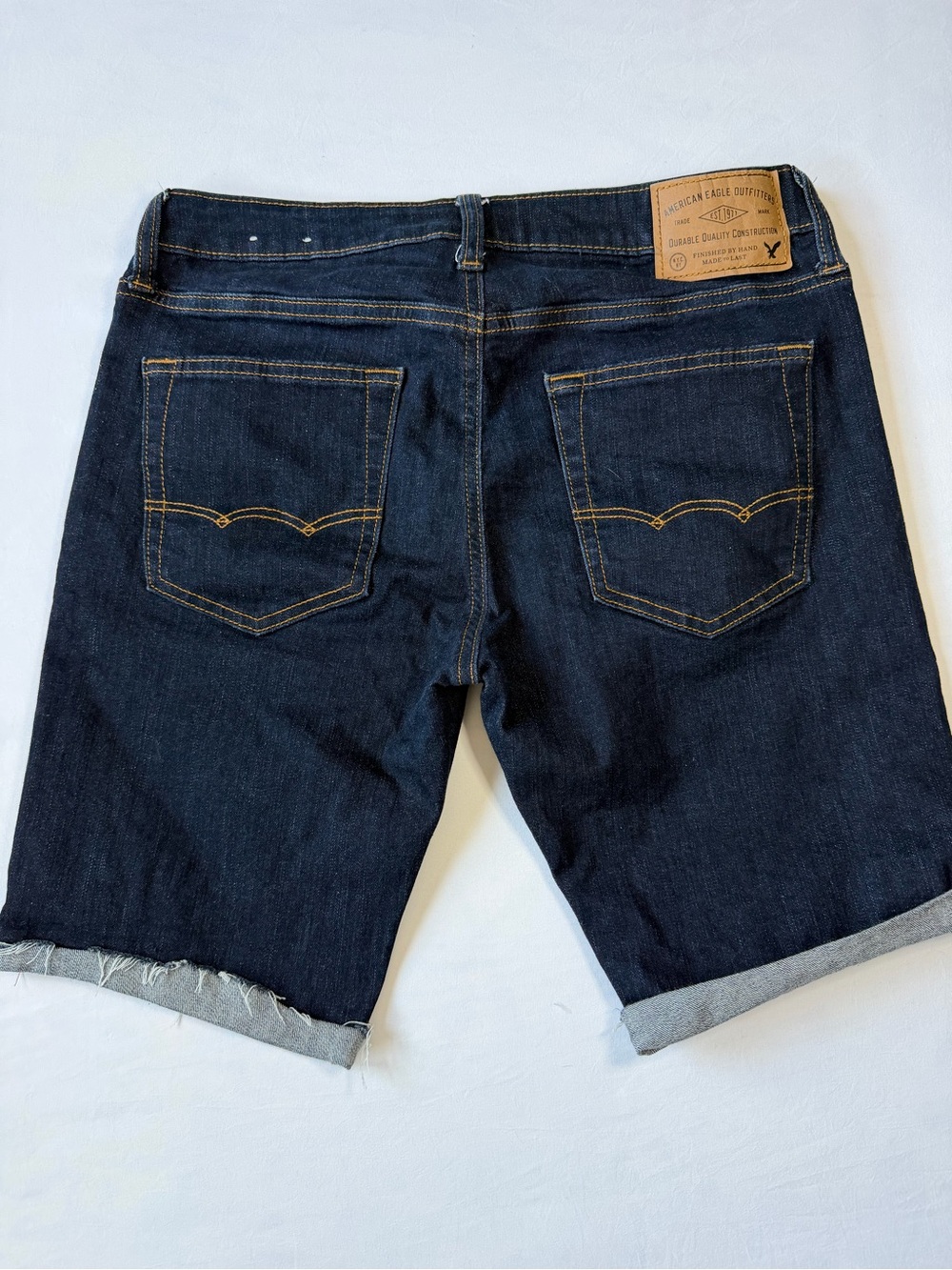 American Eagle Outfitters Men’s Dark Indigo Denim Jean Shorts